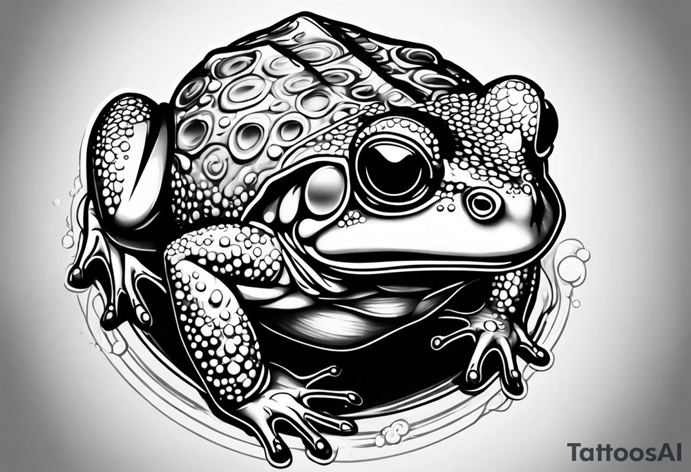 Toad in lab coat tattoo idea