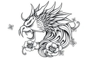A tatuagem deve expressar força, liberdade e conexão com a multiplicidade da vida, incorporando elementos abstratos e fluidos, com linhas que sugiram movimento e transformação contínua. Evite clichês e busque um design original e significativo. tattoo idea