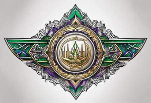 Saudi Arabia emblem tattoo idea