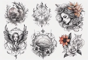 I want one tattoo for my back. Im woman that likes nature, fine line tattoos, some colors but not dark tattoos tattoo idea
