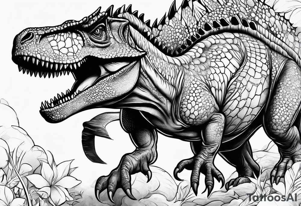 dinosaur tattoo idea