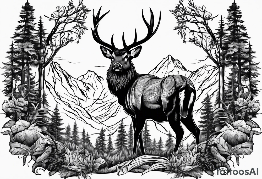 hunting tattoo idea