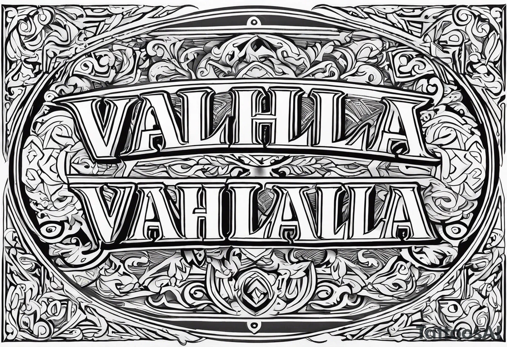 Valhalla tattoo idea