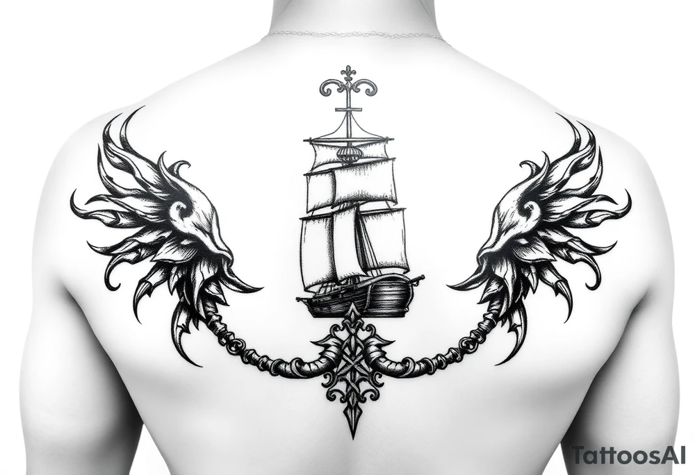Queen Anne's Revenge tattoo idea