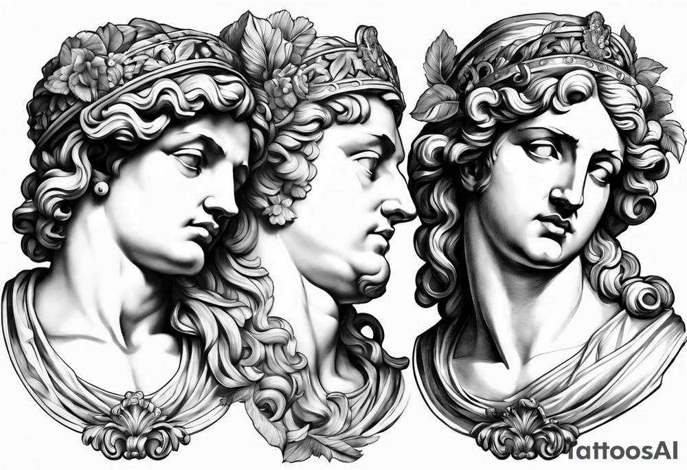 Baroque statue Greek Roman tattoo idea