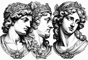 Baroque statue Greek Roman tattoo idea