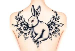 a lion-bunny tattoo idea