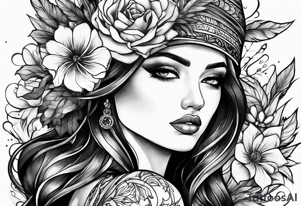 arm filler tattoo idea