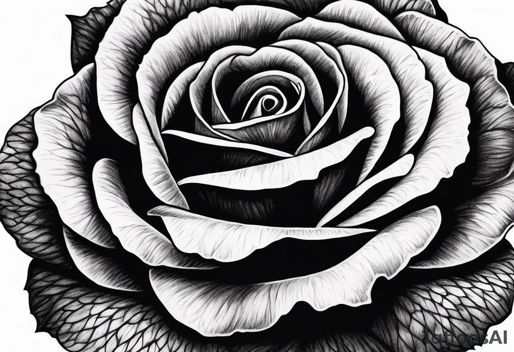 single red rose, black background tattoo idea