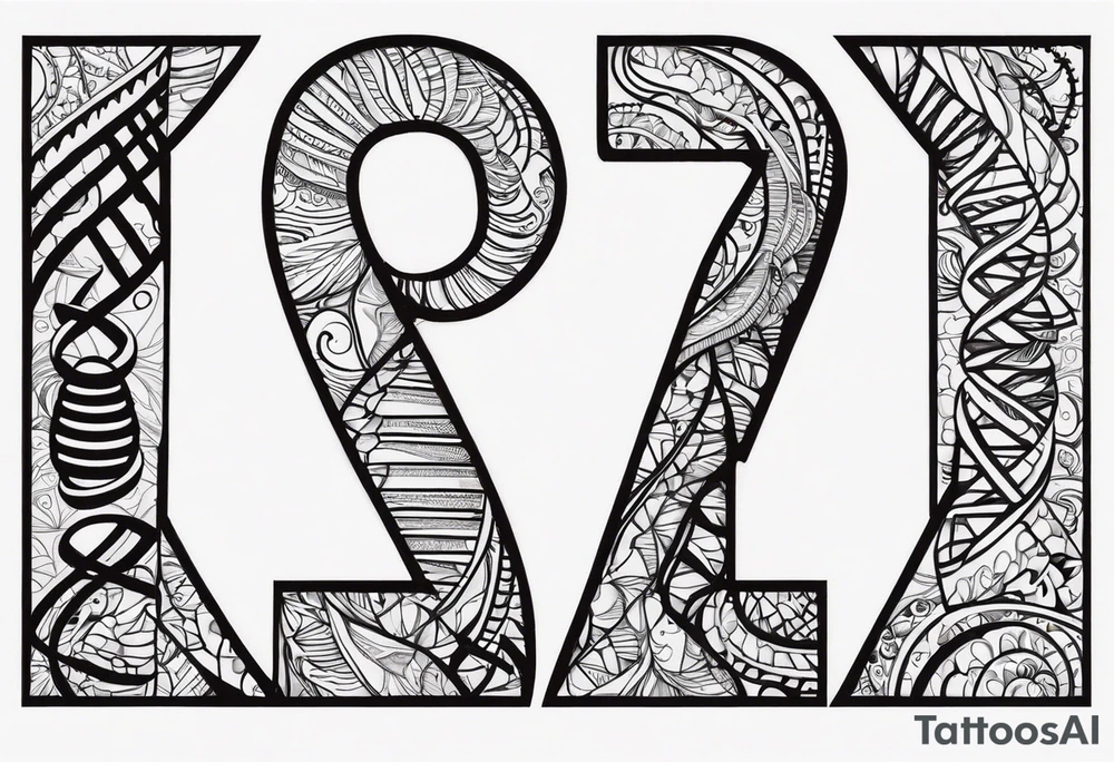 DNA strand tattoo idea
