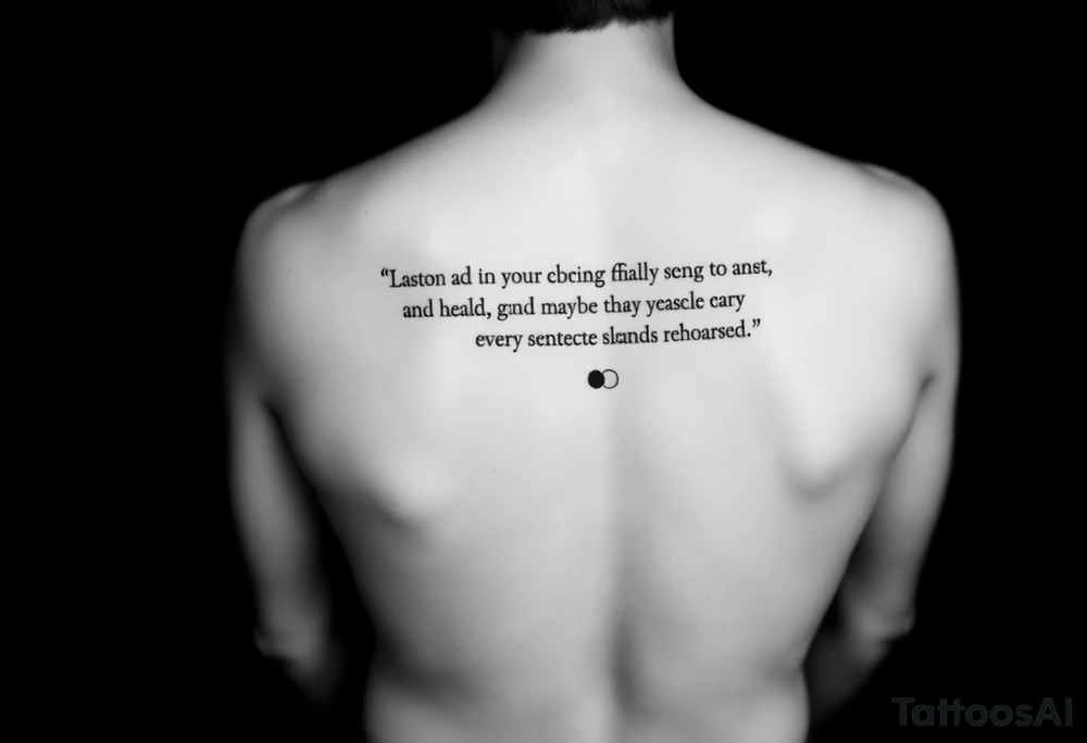 Lyrics from 'getting older' by billie eilish: "cant shake the feeling that im just bad at healing, and maybe thats the reason every sentence sounds rehearsed" And billie eilish logo and semi colon tattoo idea