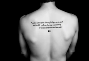 Lyrics from 'getting older' by billie eilish: "cant shake the feeling that im just bad at healing, and maybe thats the reason every sentence sounds rehearsed" And billie eilish logo and semi colon tattoo idea