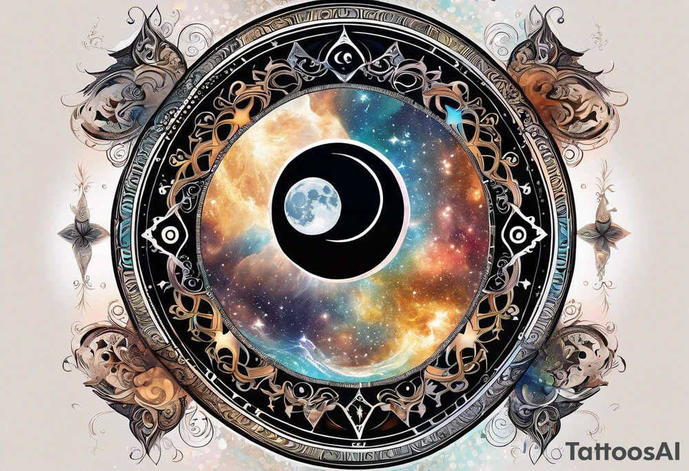 Astrology, Gemini, Natal Chart, angelic, soul mates, vision, planetary, ying yang, the moon, third eye, mystical
armband tattoo idea