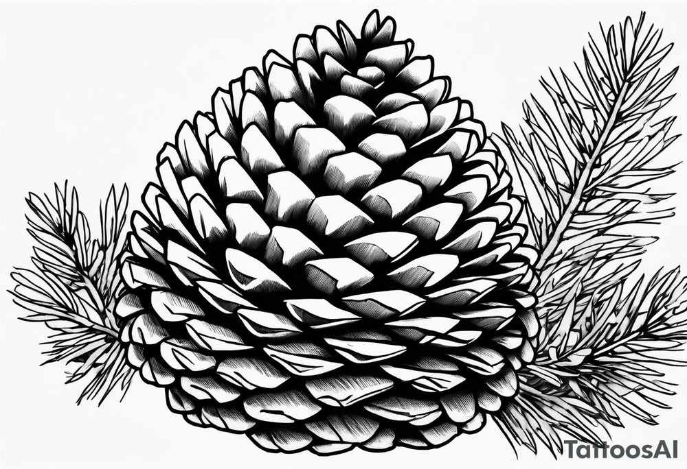 Pine cone tattoo idea