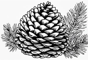 Pine cone tattoo idea
