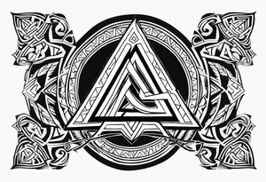 Valhalla fire
Sword shield valknut  axe tattoo idea
