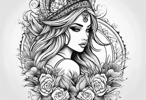 Kids name and dob tattoo idea