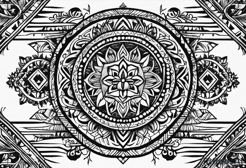 Sonoran mexican tribal tattoo idea