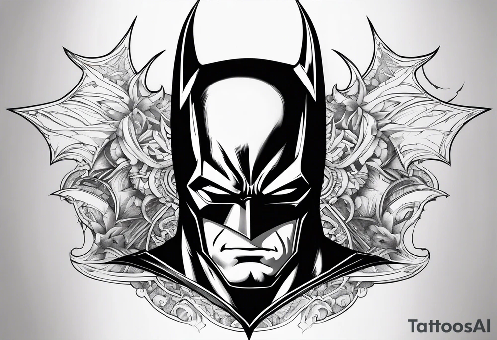 A Batman themed tattoo tattoo idea