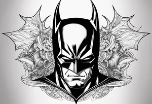 A Batman themed tattoo tattoo idea