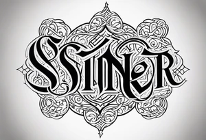 Saint  Sinner 
 ambigram tattoo tattoo idea