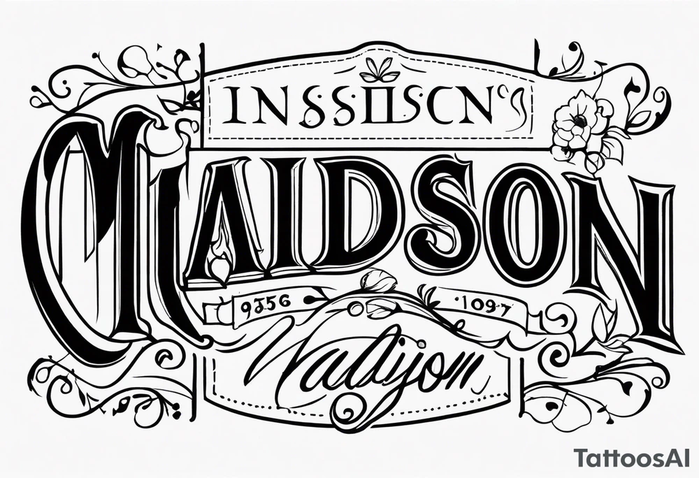 Madison tattoo idea