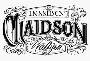 Madison tattoo idea