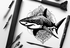 Shark tattoo idea