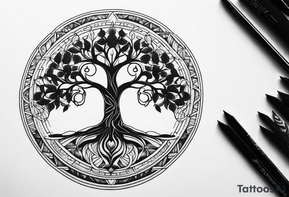 tree of life tattoo idea