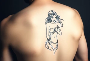 Female water bearer tattoo idea