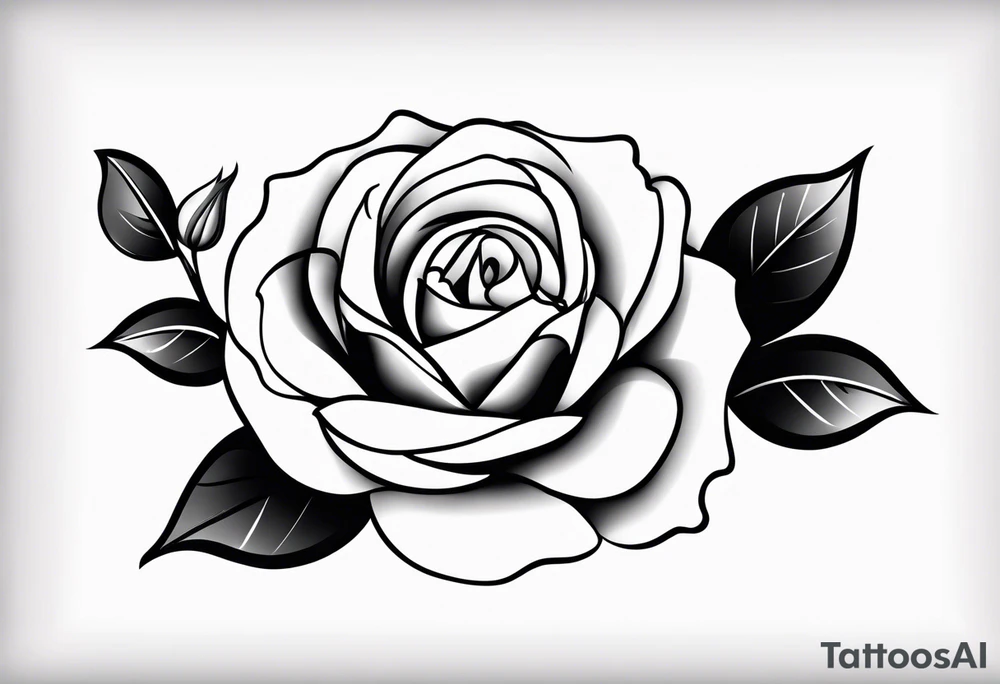 BLACK rose tattoo idea