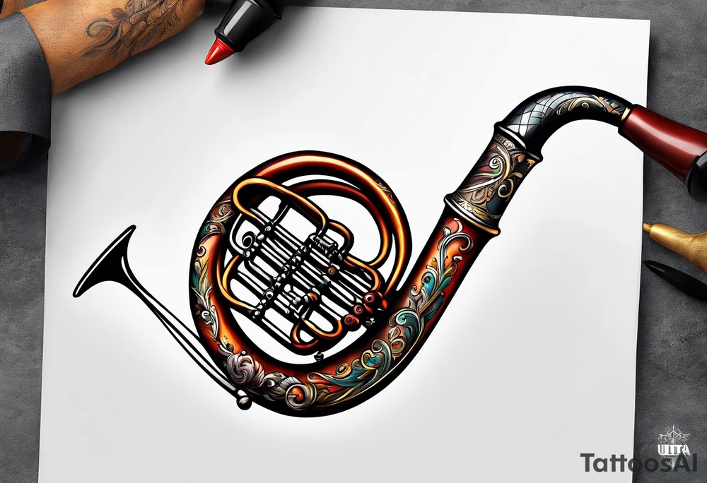 italian horn tattoo idea