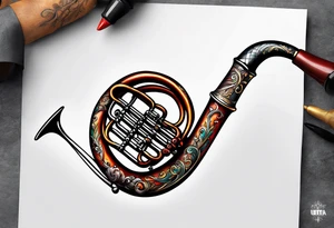 italian horn tattoo idea