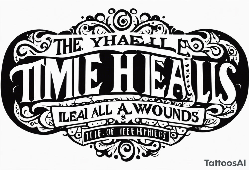 Time heals all wounds tattoo idea