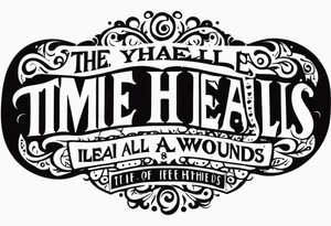 Time heals all wounds tattoo idea