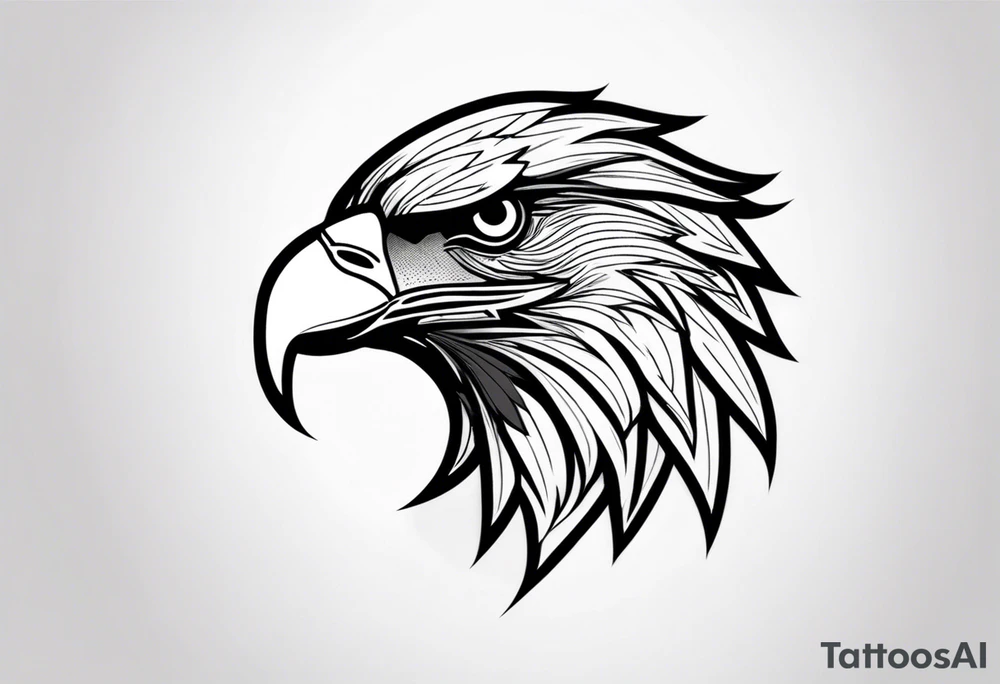Tattoo of an Eagles head tattoo idea