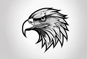 Tattoo of an Eagles head tattoo idea
