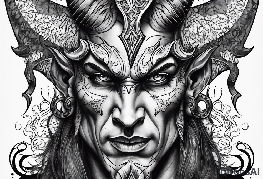 devil tattoo idea