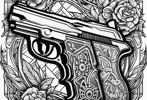 Dealer with gun tattoo idea
