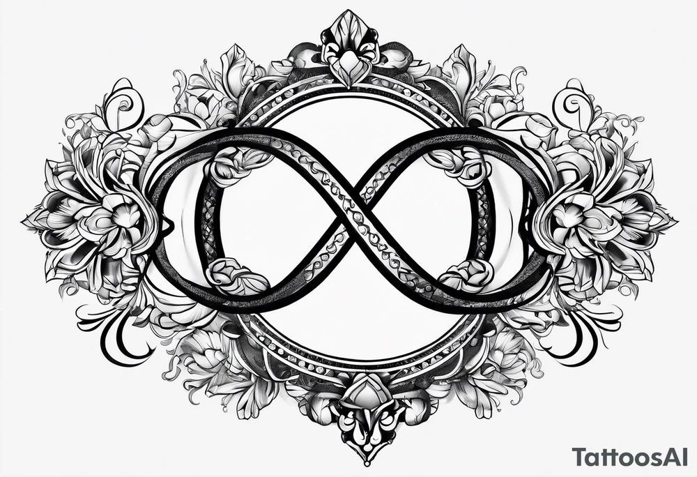 Infinity sign for spouses tattoo idea