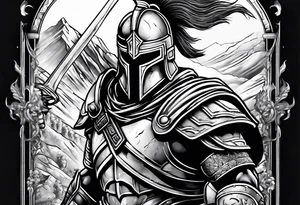 Spartan warrior going to war tattoo idea