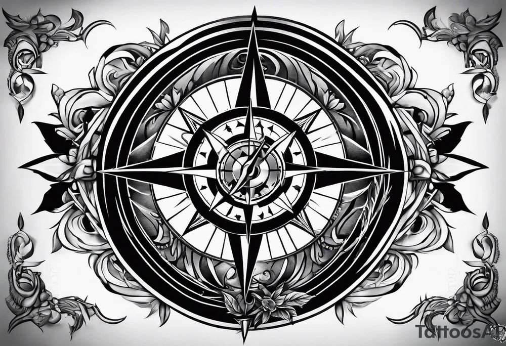 Compass + "Invictus" tattoo idea