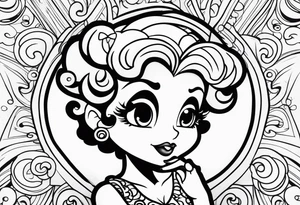 Betty boop tattoo idea