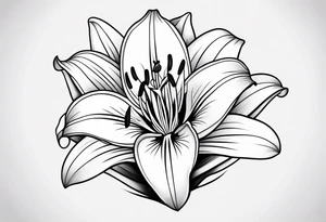 Small lily tattoo idea