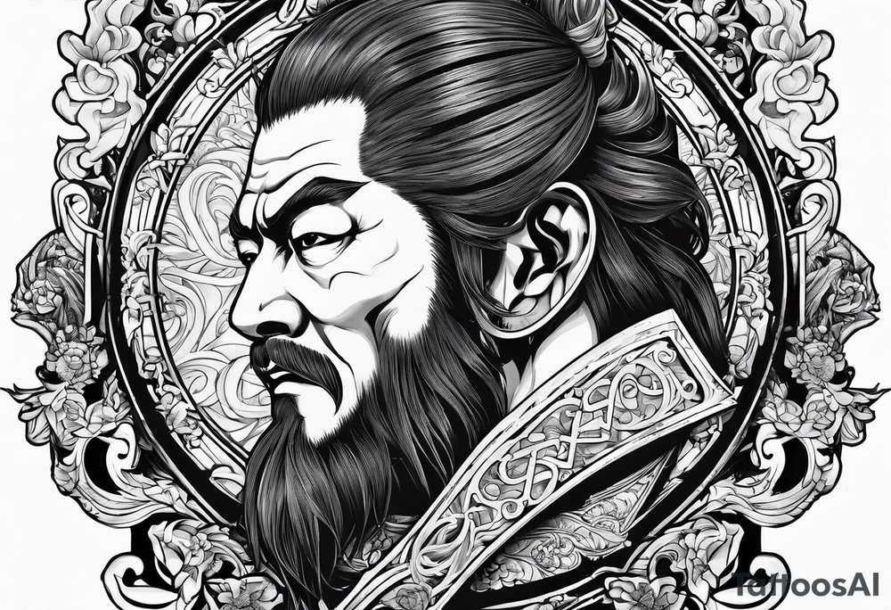 the letters aizen in old English tattoo idea