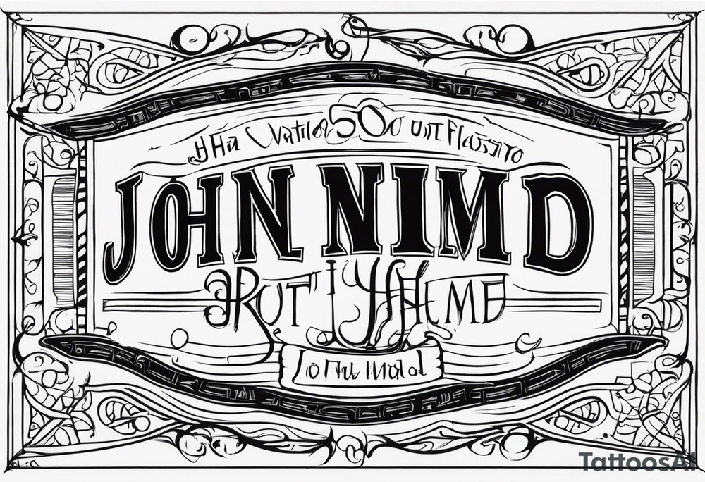 Simple line work tattoo representing John 3:30 “He must increase, but I must decrease.” Incorporate the text “HMIBIMD” tattoo idea