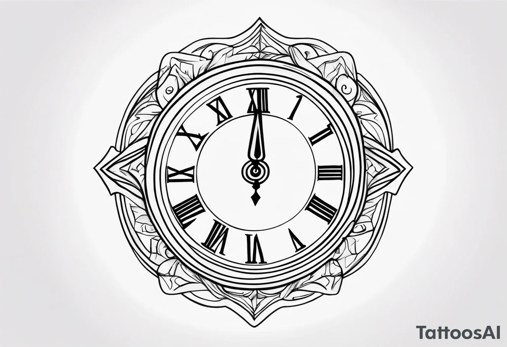 digital time style numbers 77:77 tattoo idea