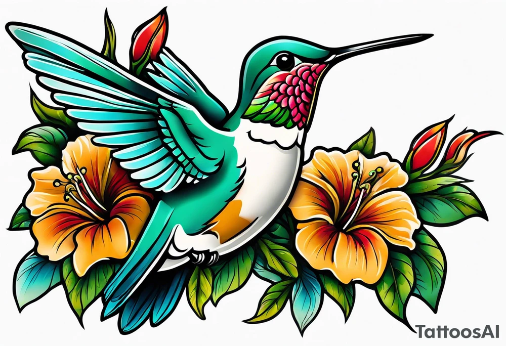 hummingbird arm tattoo tattoo idea