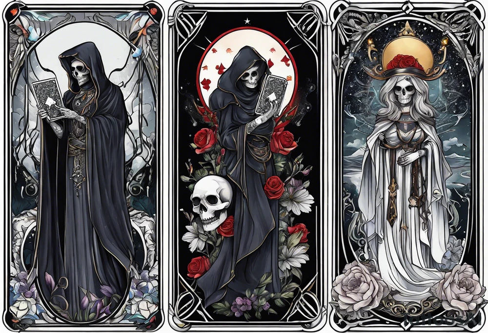 death tarot card tattoo idea