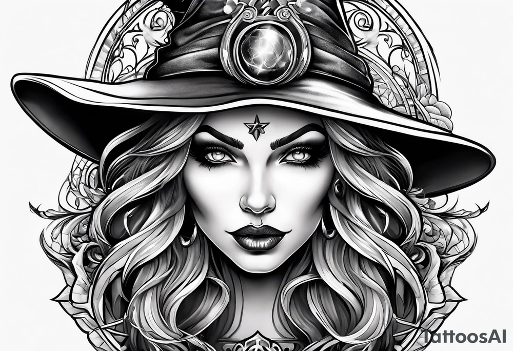 Witch tattoo idea